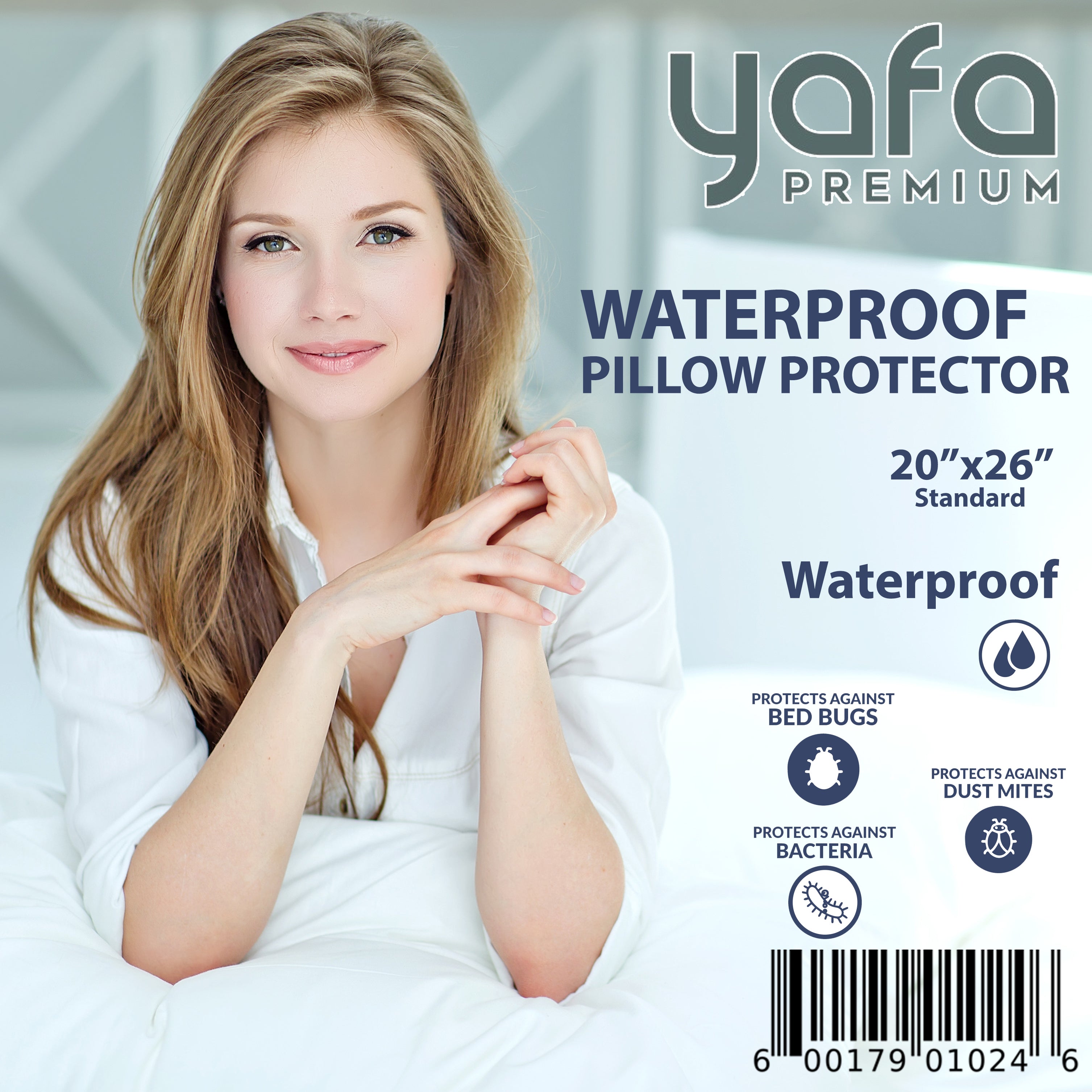 Premium Waterproof Pillow Protector (2 pcs)